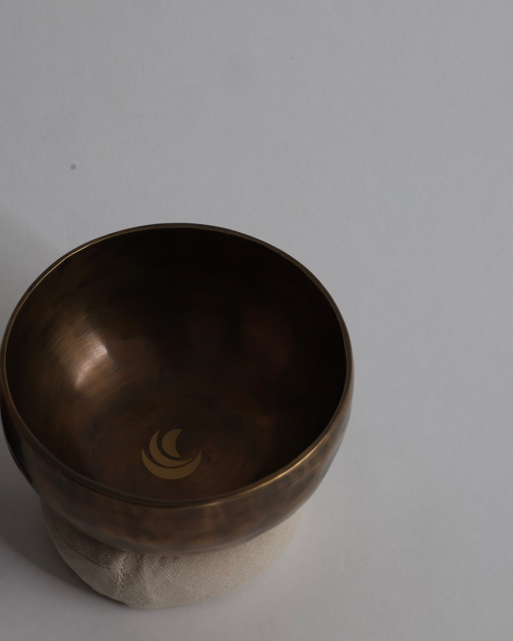 singing bowl starter set|15CM音階シンギングボウル渋金模様入り