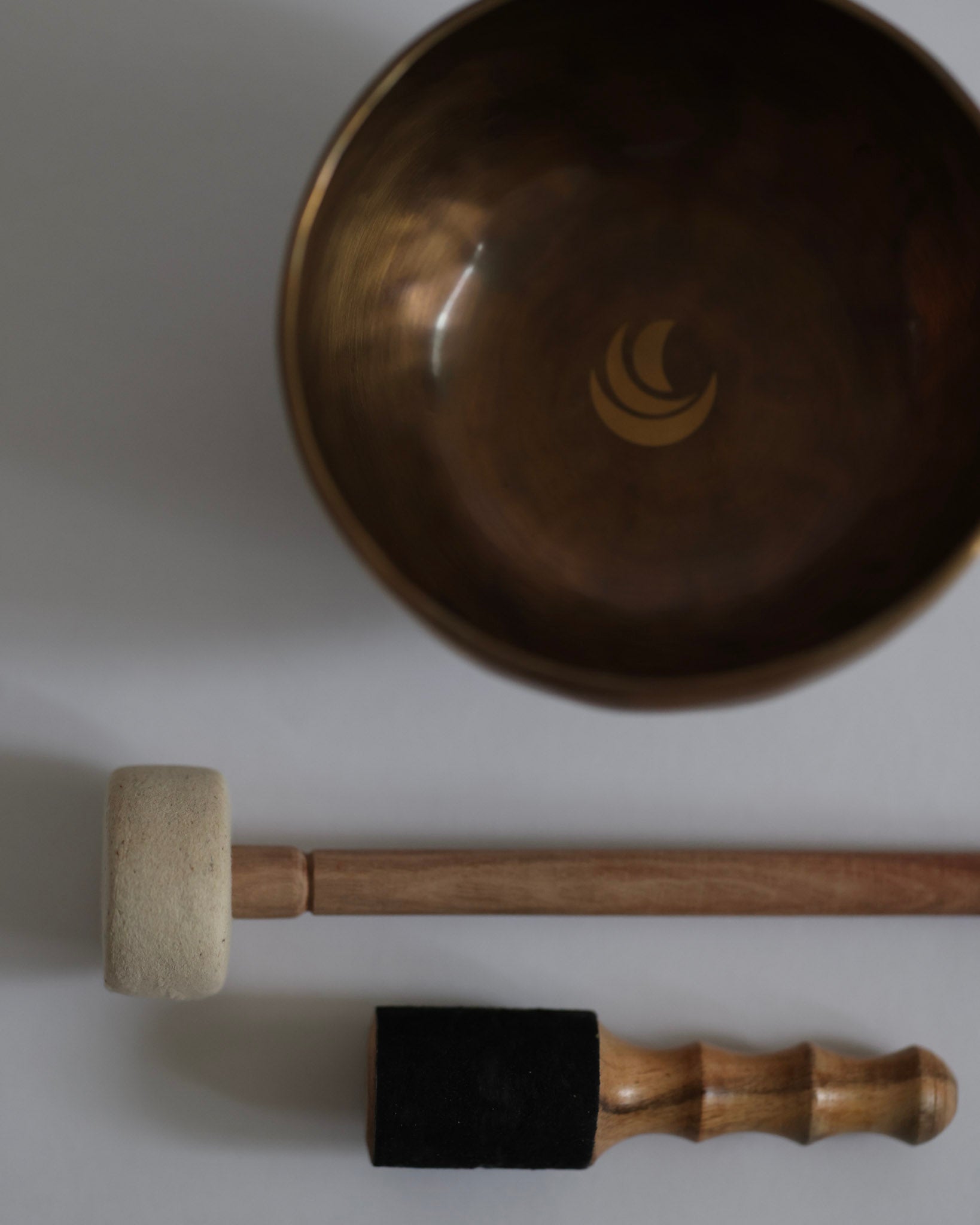 singing bowl starter set|20CM音階シンギングボウル渋金模様入り